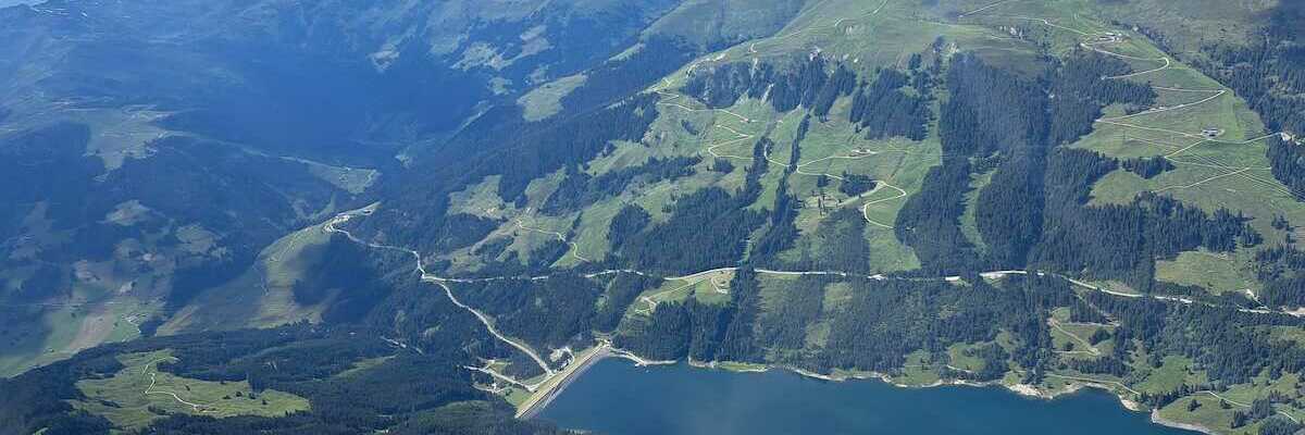 Flugwegposition um 14:06:50: Aufgenommen in der Nähe von Gemeinde Krimml, Österreich in 2835 Meter